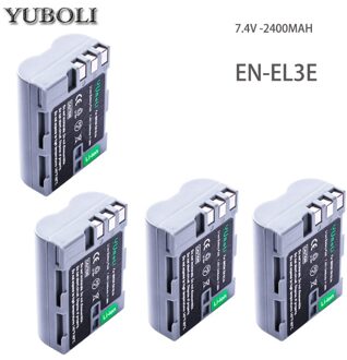 EN-EL3e EN EL3e 7.4V 2400mAh Camera Batterijen Voor Nikon ENEL3E EN EL3E D30 D50 D70 D90 d70S D300 + 4accu
