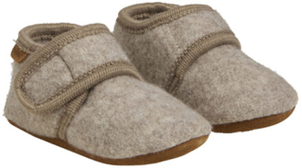 EN FANT Baby Wool Pantoffels Sand Melange Beige - 17/18