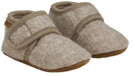 EN FANT Baby Wool Pantoffels Sand Melange Beige - 19/20