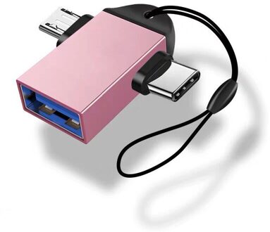 En Geschikt Voor Android Type-C 2-In-1 Otg Draagbare Adapter Super Speed Usb 3.1 5Gbps Data Transfer Rate Adapter 4