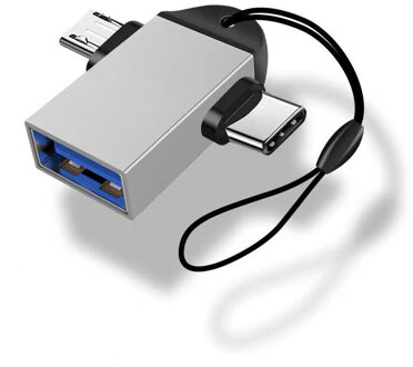 En Geschikt Voor Android Type-C 2-In-1 Otg Draagbare Adapter Super Speed Usb 3.1 5Gbps Data Transfer Rate Adapter