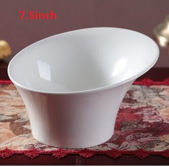 en koude schotel vormige keramische servies pin persoonlijkheid gerechten salade wit huishouden servies kom cap creatieve Hotel B