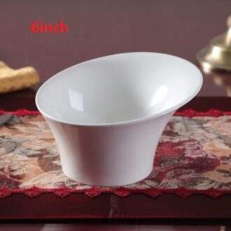 en koude schotel vormige keramische servies pin persoonlijkheid gerechten salade wit huishouden servies kom cap creatieve Hotel