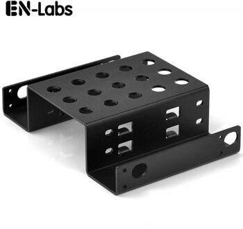 En-Labs Aluminium 2 Bay 2.5 "SATA HDD SSD dock naar 5.25 beugel montage Kit 2.5 5.25 harde schijf bracket adapter converter