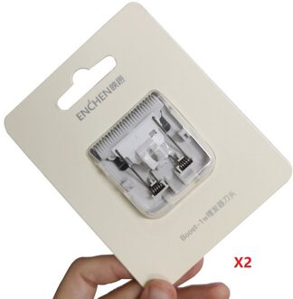 Enchen Boost Tondeuse Blades Vervanging 3Pcs Boost Nano Keramische Snijkop Wit Zwart Originele In Voorraad 2stk wit