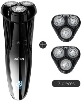 Enchen Elektrische Scheerapparaat Oplaadbare Triple Blade Scheermes Scheermes Mannen Scheren Machine IXP7 Waterdichte Baard Trimmer Wasbare Gentleman 5s 2hoofd