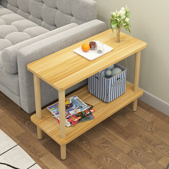 End Tafel Met Opslag Thuis Mini Vierkante Tafel Pub Tafel Koffie Multifunctionele Afneembare Tafel Rack Accent Side Bijzettafeltje Donker Kaki