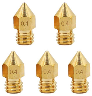 Ende-3/Ender-3 V2 5/10pcs 0.1/0.2/0.3/0.4/0.5/0.6/0.8/1.0mm Nozzles Optional for 1.75MM Hotend ExtruderFor Ender-3 3D Printer