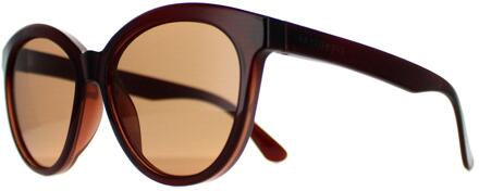 Endee SS573002 glanzend bruin saturnus gepolariseerde bestuurders zonnebril - One Size