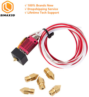 Ender 3 Hotend Assembled Ender 3 Pro Extruder Kit 24V 40W with Silicon Cover + 0.4mm Nozzles for Creality Ender 3 Ender 3 Pro