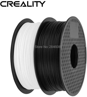 Ender Brand PLA Filament Samples 2Pcs 1KG/roll 1.75mm Black+White Two Color for CREALITY 3D Printer /Reprap/Makerbot