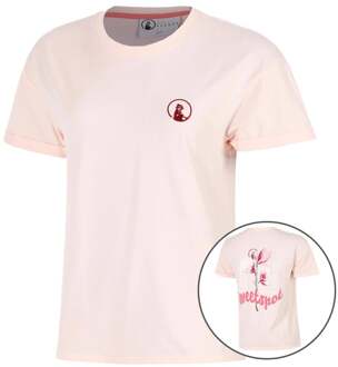 Endlessly Flower T-shirt Dames-Roze,Veelkleurig - M