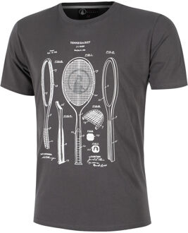 Endlessly Rackitecture T-shirt Heren-Antraciet,Wit - XS