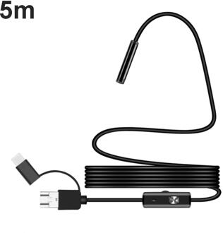 Endoscoop Voor Auto Usb Borescope Endoscoop Camera IP68 Waterdichte Snake Camera Inspectie Hd Camera Voor Smartphone 5m