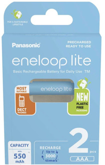 eneloop Panasonic Eneloop lite AAA 600mAh 2x