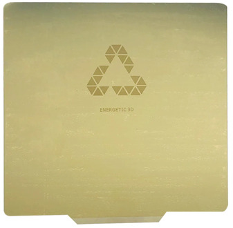 ENERGETIC Custom Small Size 3D Printer Hotbed,Spring Steel Sheet Heat Bed Applied PEI Flex Print Plate Square 120/150/165/180mm