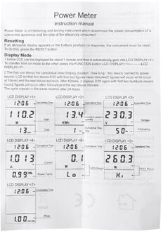 Energie Power Meter Wattmeter Socket Elektriciteit Usage Monitor Lcd Us Plug Thuis 35EC