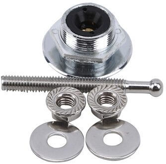 Energie Universele 32Mm/1.25 "Push Knop Billet Hood Pins Lock Clip Kit Motorkappen Lock Aluminium Auto quick Klink zilver kort