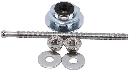 Energie Universele 32Mm/1.25 "Push Knop Billet Hood Pins Lock Clip Kit Motorkappen Lock Aluminium Auto quick Klink zilver lang