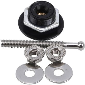 Energie Universele 32Mm/1.25 "Push Knop Billet Hood Pins Lock Clip Kit Motorkappen Lock Aluminium Auto quick Klink zwart kort