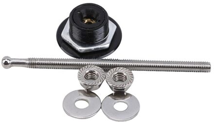 Energie Universele 32Mm/1.25 "Push Knop Billet Hood Pins Lock Clip Kit Motorkappen Lock Aluminium Auto quick Klink zwart lang