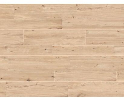 EnergieKer Vloer- en wandtegel Padouk Beige 30x121 cm Gerectificeerd Houtlook Mat Beige