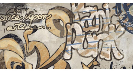 EnergieKer Wandtegels Energieker City Plaster Graffiti 60x120 cm Mat Beige Energieker