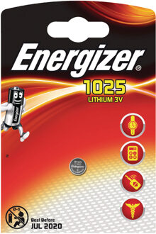 Energizer batterij knoopcel Lithium 3V CR1025 per stuk