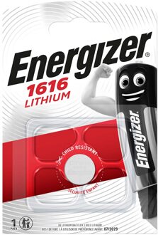 Energizer batterij knoopcel Lithium 3V CR1616 per stuk