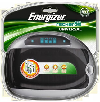 Energizer batterijlader Universal Charger, voor batterijen C/D/9V/AA/AAA, op blister