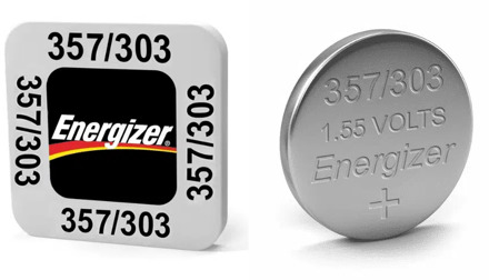 Energizer knoopcelbatterij SR44/SR1154 W 1,55V per stuk
