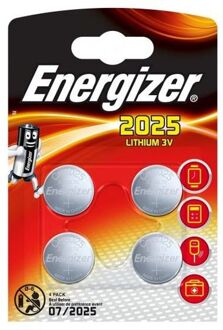 Energizer Lithium 2025 knoopcel, set van 4