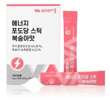 Energy Glucose Stick Peach Flavor 6g x 30 sticks