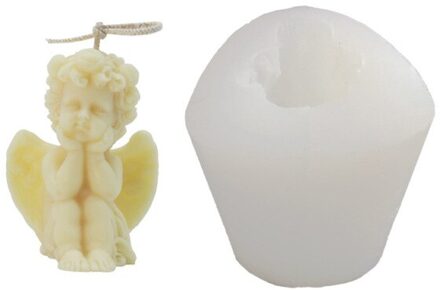 Engel Kaars Siliconen Mal 3d Klei Baby Cake Angel Geurkaars Leuke Aroma Kaars Mallen Maken Levert