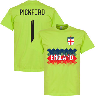 Engeland Pickford 1 Keeper Team T-Shirt - Fel Groen - S