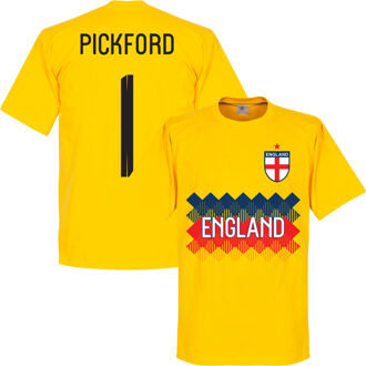 Engeland Pickford Keeper Team T-Shirt - Geel - L