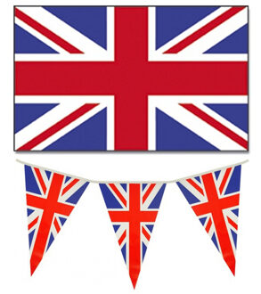 Engeland/UK/Groot Brittanie vlaggen versiering set binnen/buiten 3-delig