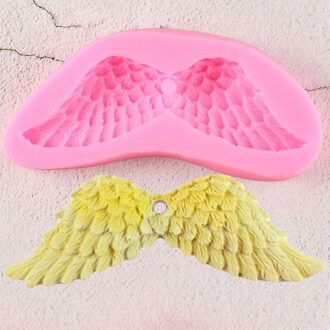 Engelenvleugels Siliconen Mal Taart Decoreren Gereedschappen Aromatherapie wax Zeep Mallen Cupcake Snoep Polymeer Klei Chocolade Gumpaste Mallen