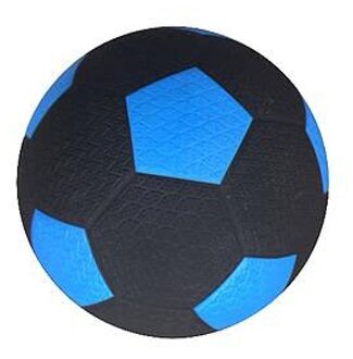 Engelhart Angel Sports Rubber Straatvoetbal - Voetbal Zwart met Blauw