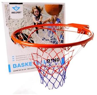 Engelhart Basketbalring met net 46 cm oranje
