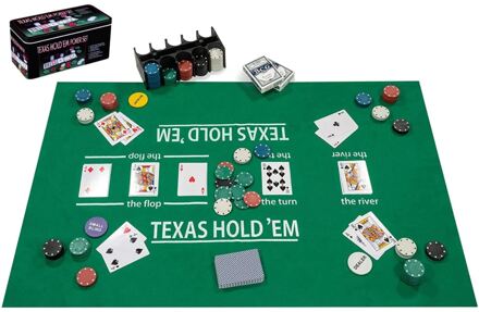 Engelhart Complete Pokerset met 200 chips