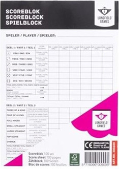 Engelhart Games Yahtzee Scoreblok - 100 Vellen