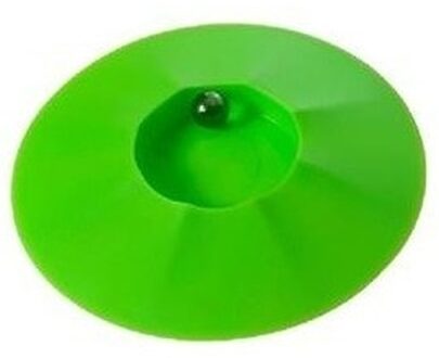 Engelhart Knikkerpot van kunststof - 17 cm - groen - met knikkers - voor binnen en buiten