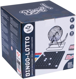 Engelhart Lottomolen Zwart Metaal 90 ballen (13,5cm)