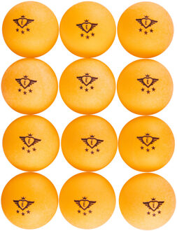 Engelhart Set van 12x stuks tafeltennis/pingpong ballen oranje 4 cm - Tafeltennisballen