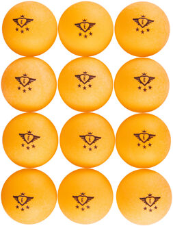 Engelhart Set van 12x stuks tafeltennis/pingpong ballen oranje 4 cm