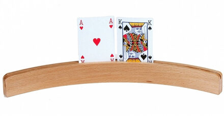Engelhart Speelkaarthouder - 50 cm - hout - kaarten standaard - houder voor speelkaarten Bruin