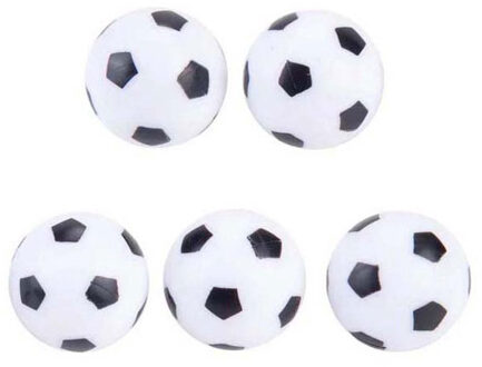 Engelhart Tafelvoetbal balletjes - 5x stuks - D3 cm - mini voetballetjes Multi