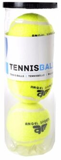 Engelhart Tennisballen - 3x stuks - in koker - Buitenspeelgoed - Tennissen - geel - sport