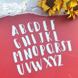 Engels Alfabet Letters Metalen Stansmessen voor DIY Scrapbooking Kaarten Maken Decoratieve Ambachten Gestanst